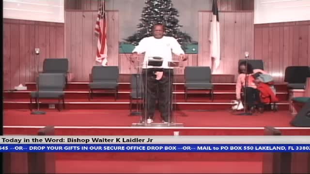 201202 Wed, God Did It, Are You Saying What You Truly Believe, Job 1, Bishop Walter K. Laidler Jr