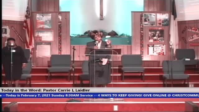210207 Sun 8:30AM, HOP Who's Report Will You Believe, Pastor Carrie L. Laidler