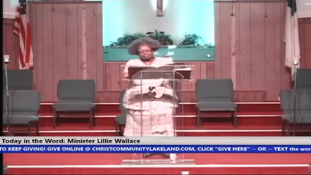 211001 SUN 8:30AM, We All Have A Calling - Serve God, Minister Lilly Wallace, Part 2