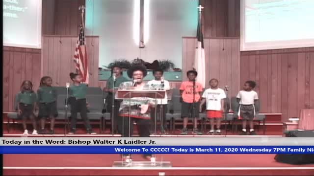 20200311 WED 7PM, Prayer For The Nation, Bishop Walter K. Laidler Jr.