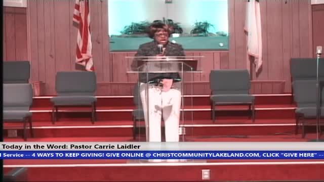 20201018 SUN 8:30AM, WHAT YOU ARE CONSIOUS OF WILL MANIFEST, PART 3 PASTOR CARRIE LAIDLER