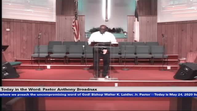 20200527 Wed 7PM Authentic Faith: Your Faith In A Clinical Trial  Pastor Anthony Broadnax
