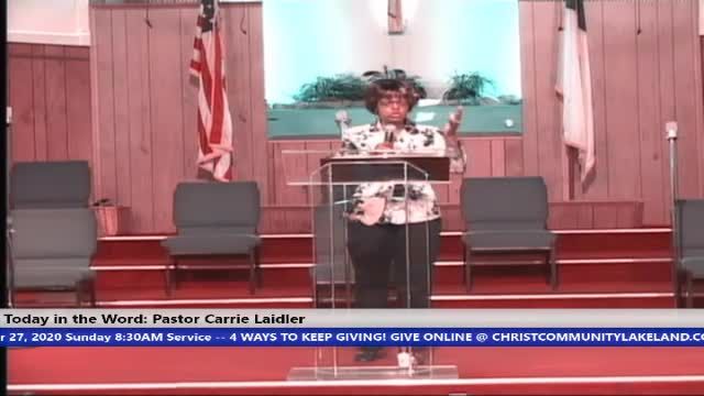 20200927 8:30AM SUN WHEN A NATION FORGETS GOD PASTOR CARRIE LAIDLER