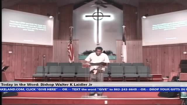 20200429, WED 7PM, Coronavirus: There's A Time to Submit and There's A Time to Stand, Bishop Walter K. Laidler Jr