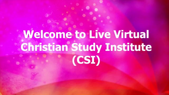 Christian Study Institute on 07-Apr-20-19:00:34