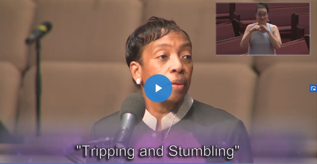 Tripping And Stumbling, Rev Josephine Cherry, Aug 30, 2020 @ 11am