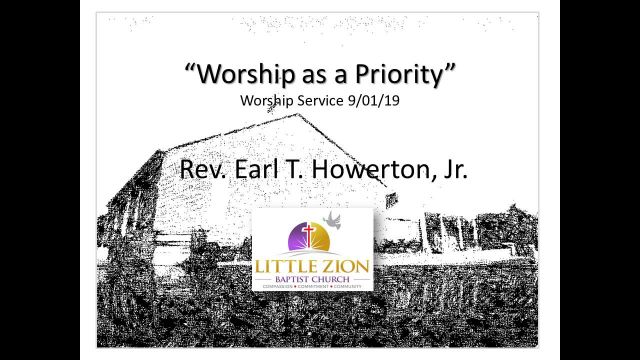 09-01-19 Worship as a Priority