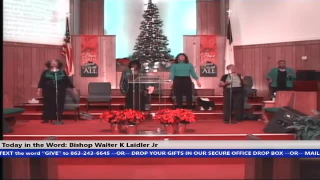 201213 Sun, Love The Lord Your God & Keep His Commands In Your Heart, Deuteronomy 6:5, Bishop Walter K. Laidler Jr