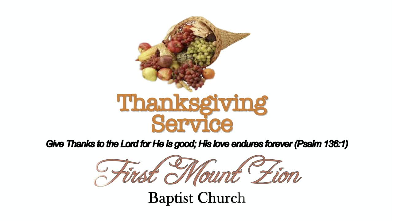 FMZBC 2019 Thanksgiving Service