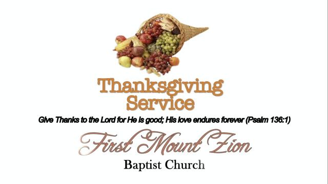 FMZBC 2019 Thanksgiving Service