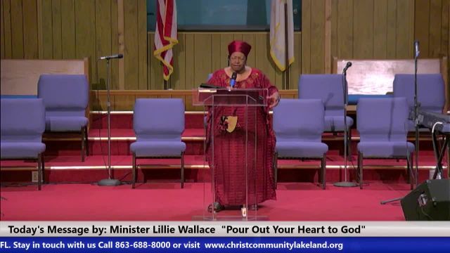 20240128 Sun 8:30am Hour of Power,  Pour Out Your Heart To GOD. Minister Lilly Wallace