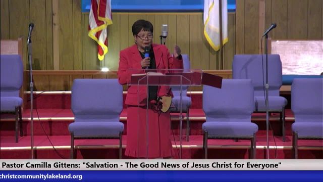 830 HOP Service, ''Salvation-The Good News of Jesus Christ for Everyone.'' Pastor Camilla Gittens
