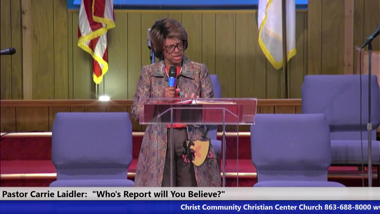 20240225 Sun HOP, Who's Report Will You Believe? Pastor Carrie L. Laidler