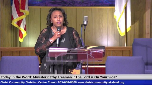 20240407 Sunday Hour of Power, The Lord Is On Our Side, Minister Cathy Freeman