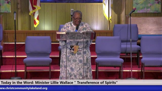 20240414 Sun HOP 8am, Transference of Spirits, Minister Lillie Wallace