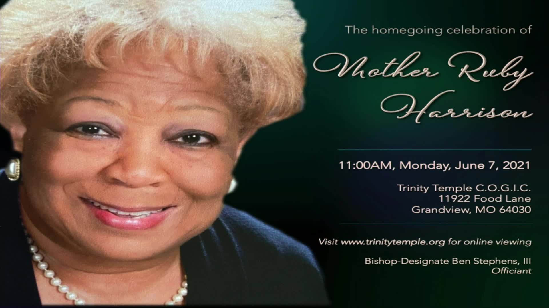 Homegoing celebration for Mother Ruby Harrison on 07-Jun-21-15:55:05