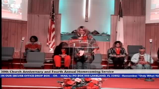 211128 Sun 10am 38th Church Anniversary and 4th Annual Homecoming Service, Bishop Walter K. Laidler _