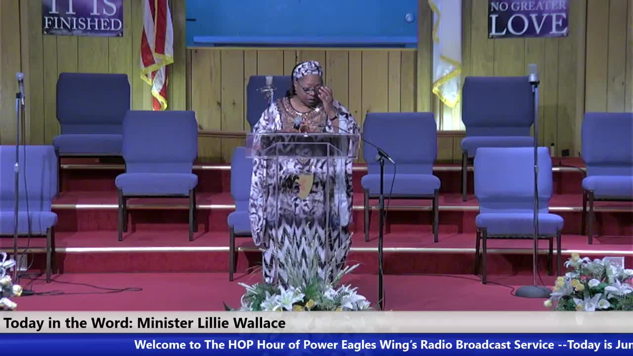 20220605 Sun HOP 8:30 AM, Wait on God for Your Deliverance and Breakthrough, Minister Lillie Wallace