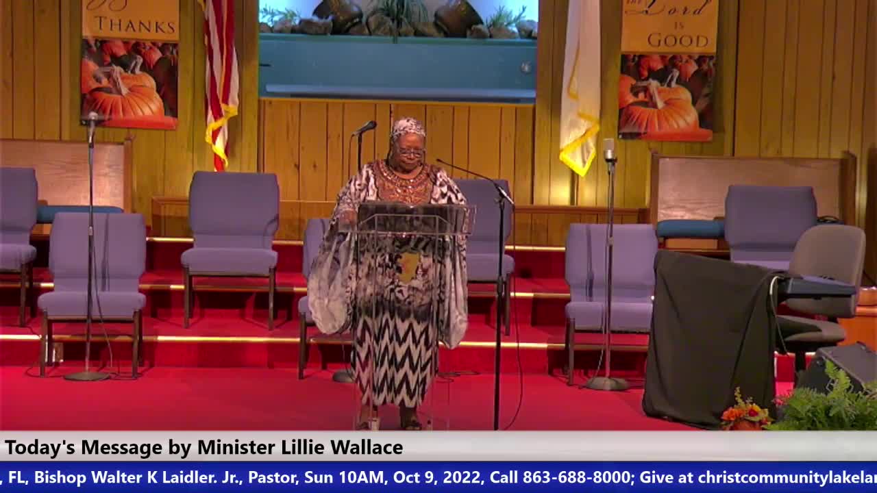 20221009 Sun HOP, Part 2 The Power of a Praying Woman, Minister Lillie Wallace
