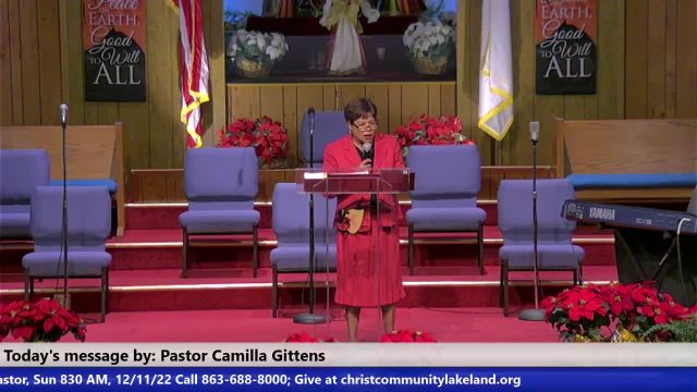 20221211 Sun HOP, The Church and it's Faith- Faith for Your Healing, Pastor Camilla Gittens