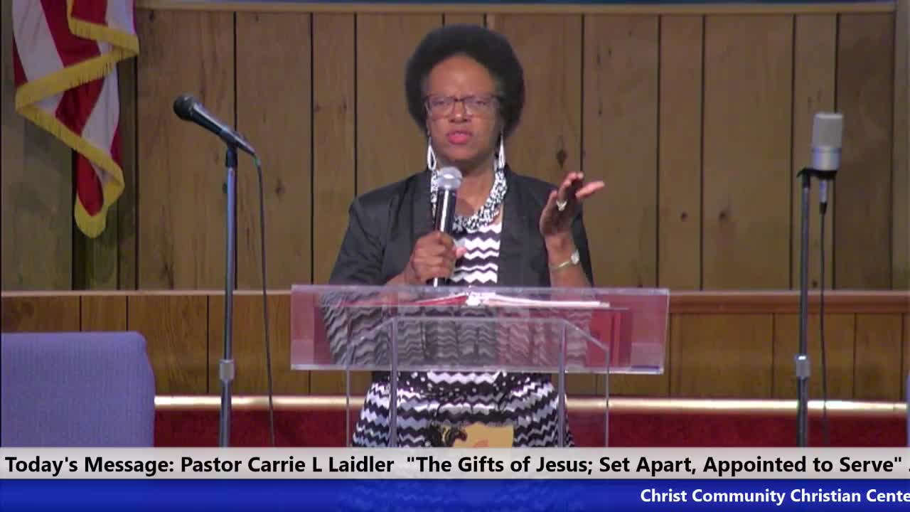 20230716, Sun HOP, The Gifts of Jesus, Set Apart and Appointed to Serve, Pastor Carrie Laidler