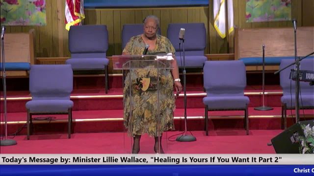 20231022 Sun HOP 8:30am, Healing Is Yours, If You Want It. Part II, Minister Lillie Wallace