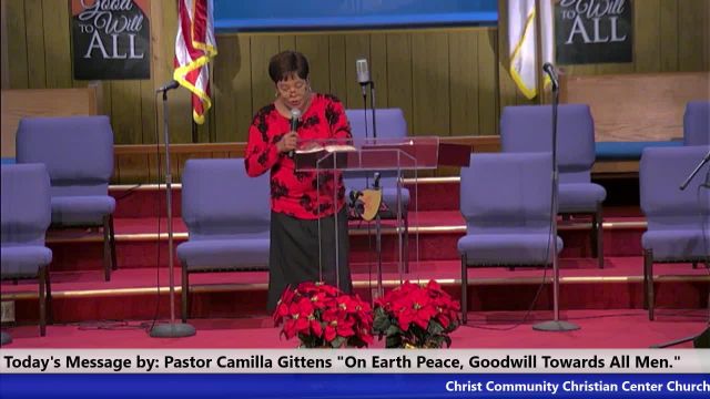 20231210 Sun HOP, On Earth Peace, Goodwill Toward All Men, Pastor Camilla Gittens