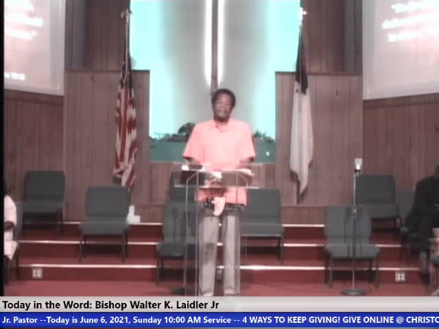 210606 Sun 10am, Asking And Taking (Don't Be The Lazy Man) Have Faith For The Nots In Your Life , Bishop Walter K- Laidler Jr