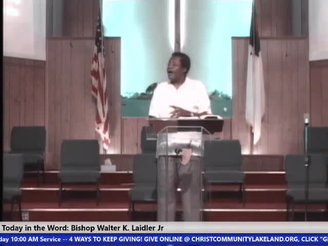 210808 Sun, The Church On The Road, Bishop Walter K Laidler Jr _