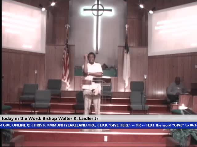 210922 Wed, You Either Know IIt Or You Don't GOD Live Through You, Bishop Walter K- Laidler Jr