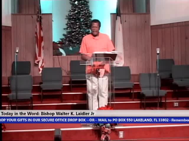 211219 The Church: Two Covenants Casting Lots, Rolling The Dice 50 Percent Chance For Success In Life. Bishop Walter L. Laidler Jr