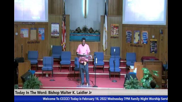20220216 Wed, The Church, Righteousness In God, The Just Shall Live, Ezekiel 18 Bishop Walter K- Laidler Jr_