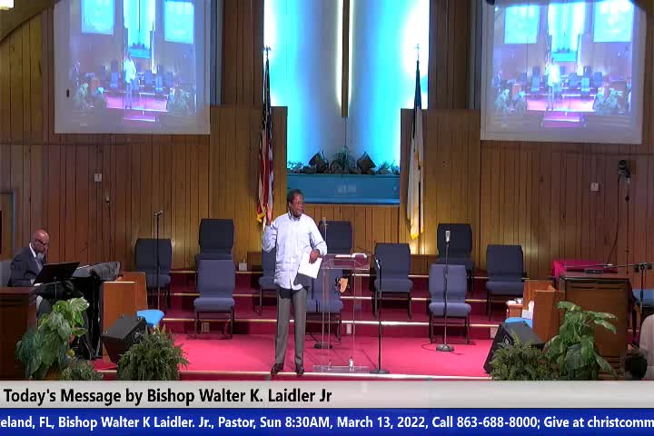 20220313 Sun The Righteousness of God, Where Are You, Bishop Walter K- Laidler Jr_