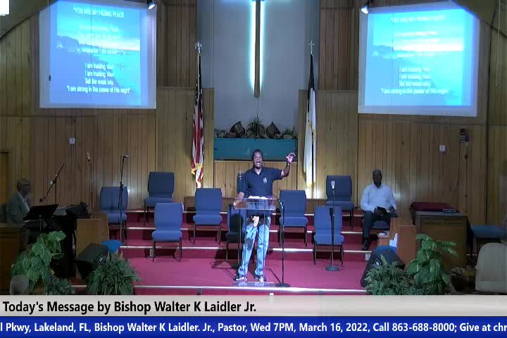 20220316 Wed 7pm The Church, Do You Believe You Bear Your Fathers Name, Bishop Walter K- Laidler Jr_
