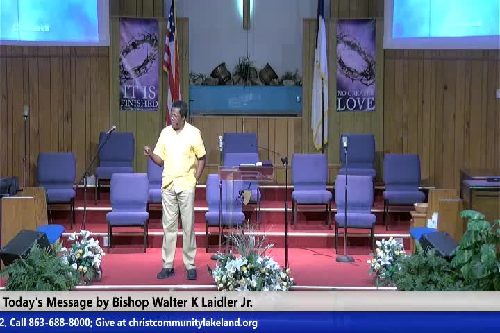 20220413 Wed (Sermon), The Church - God Test's The Heart, Psalm 78 verse 70, Bishop Walter K. Laidler Jr