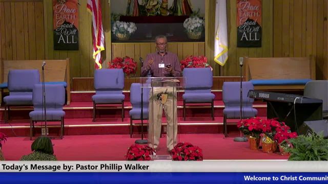 20221221 Wed 7pm Service, The Christmas Story - Elizabeth Was Blessed by GOD Luke 1 vs 5, Pastor Phillip Walker - Trim