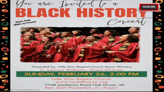 Little Zion Oak Grove Black History Concert 2023